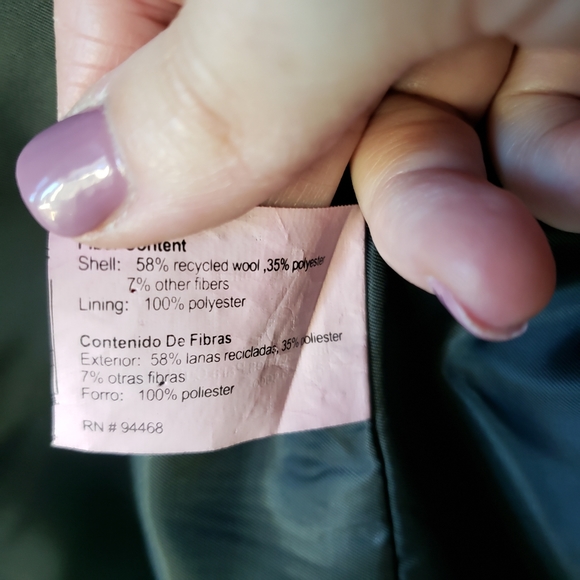 Esprit | Red Wool Double Breasted Peacoat Size S Small - Picture 11 of 13